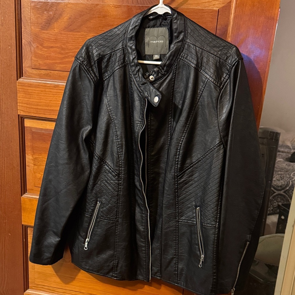 Maurices Black Faux Leather Jacket